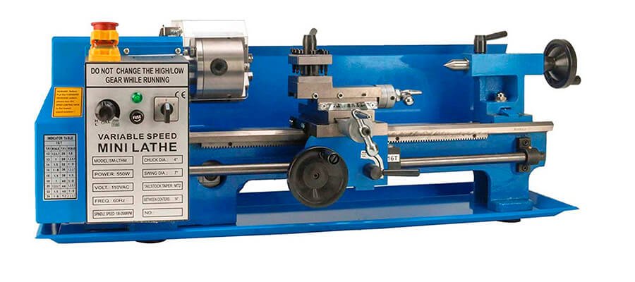 Erie Tools 7 x 14 Precision Bench Top Mini Metal Milling Lathe