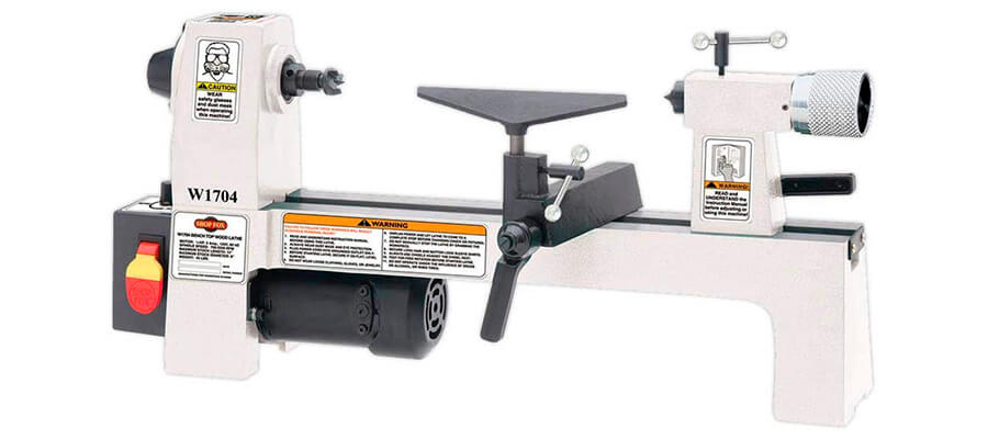 SHOP FOX W1704 1/3-Horsepower Benchtop Lathe