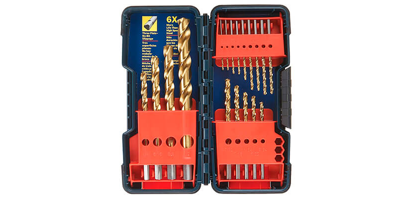 Bosch TI18 18-Piece Titanium Twist Drill Bit Set