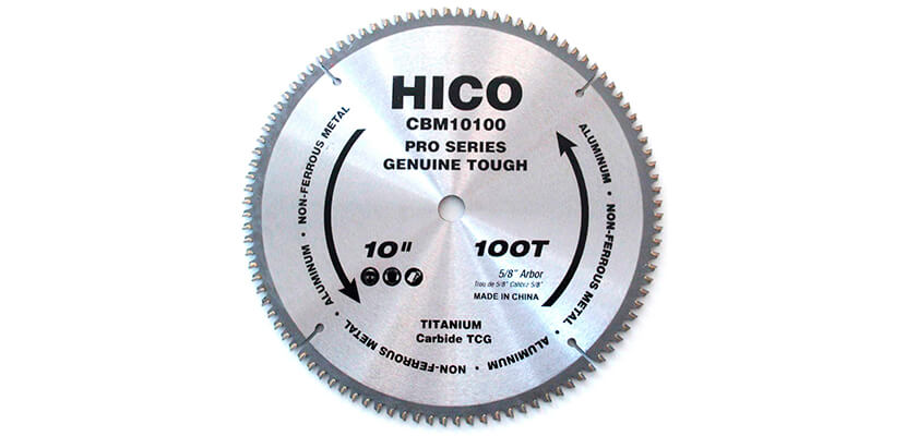 HICO 10-Inch Aluminum and Non-Ferrous Metal Saw Blade