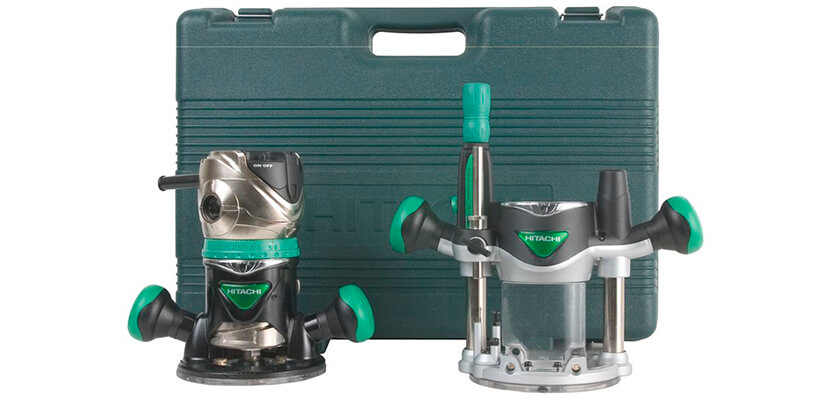 Hitachi KM12VC 2-1/4 Plunge Base Router Kit