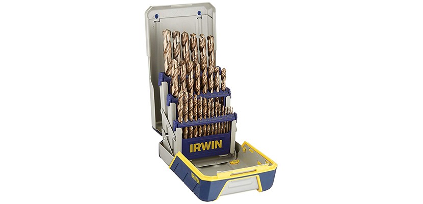 IRWIN 3018002 Drill Bit Set, M35 Cobalt Steel, 29-Piece