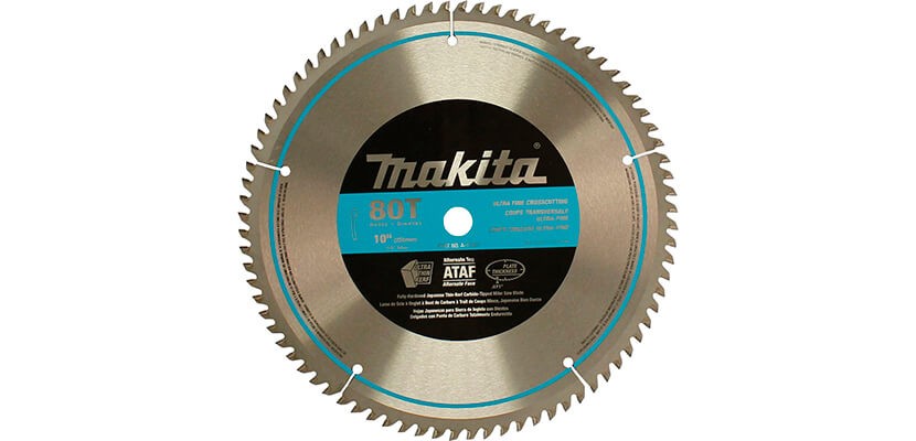 Makita A-93681 10-Inch 80 Tooth Micro Polished Mitersaw Blade