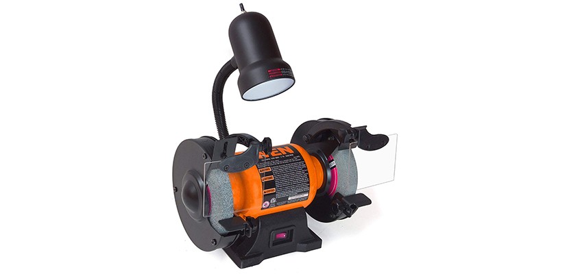 WEN 4276 2.1 Bench Grinder with Flexible Work Light